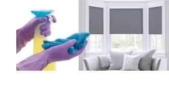 Servicio para lavar y limpiar cortinas roller screen- black out