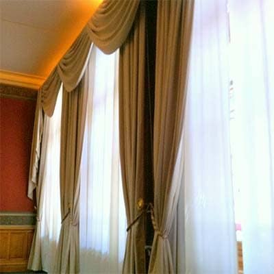 lavado de cortinas con cenefas decorativas lima peru